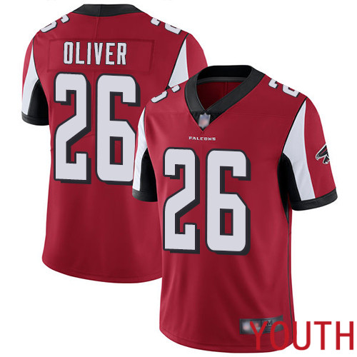 Atlanta Falcons Limited Red Youth Isaiah Oliver Home Jersey NFL Football #26 Vapor Untouchable